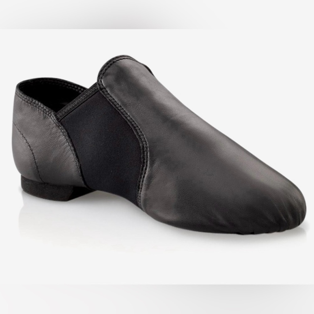 Capezio E-Series Kids Jazz Shoes Black Leather Size 10.5 NWOT - Picture 8 of 9